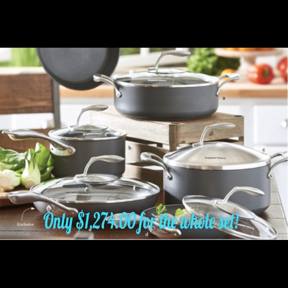 Tupperware Chef Series II Cookware 11pc set